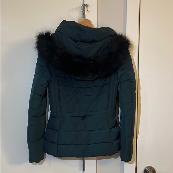 Zara Green Quilted Puffer Jacket - Picture 3 of 3